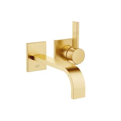 DORNBRACHT-Waschtisch-Wand-Einhandbatterie-ohne-Ablaufgarnitur-MEM-36861782-Messing-gebuerstet-23kt-Gold-36861782-28 gallery number 1